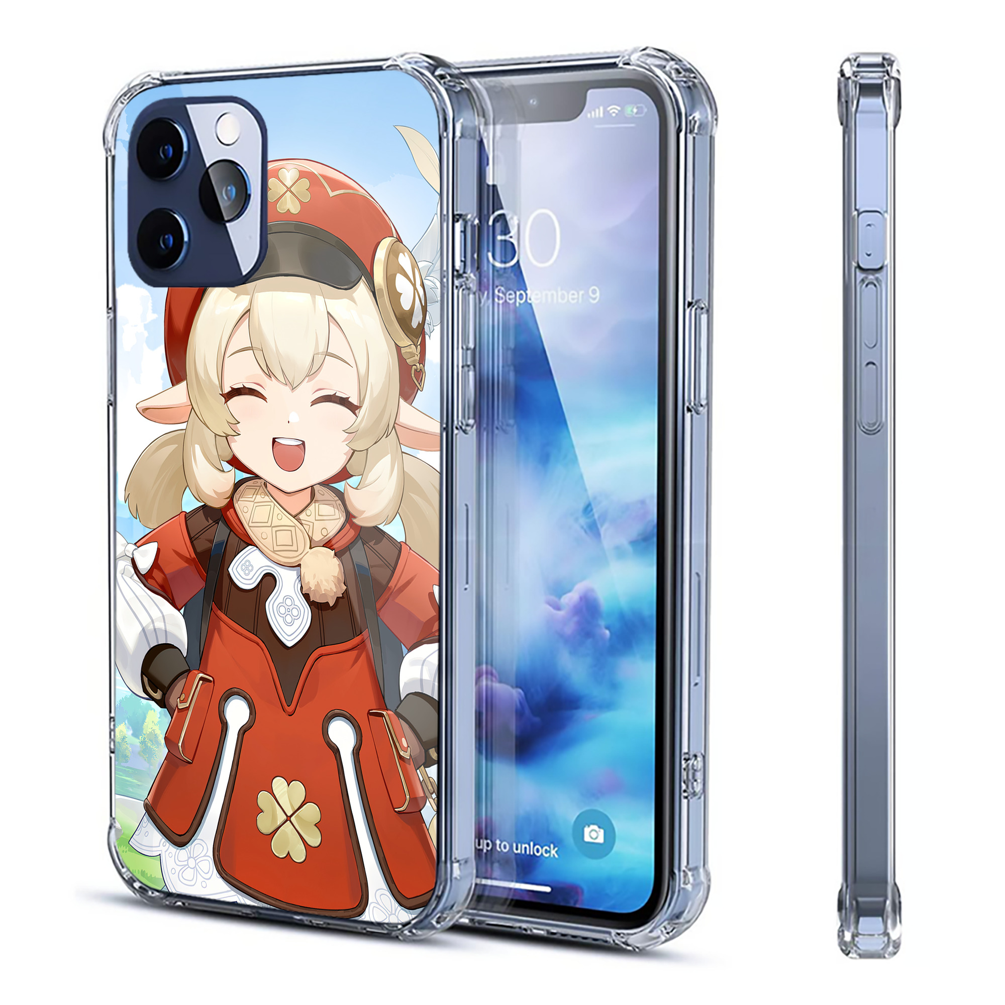 げんし神 genshin 【iPhone 12シリーズ対応】透明スマホケース（クリアソフトケース）